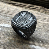 Vintage Hand of Fatima Stainless Steel Ring
