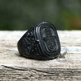 Vintage Hand of Fatima Stainless Steel Ring