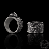 Vintage Hat Skull Sterling Silver Ring | Gthic.com