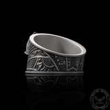 Vintage Hat Skull Sterling Silver Ring | Gthic.com