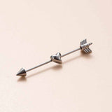 Vintage Heart Snake Stainless Steel Industrial Piercing