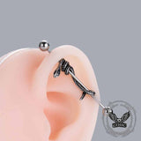 Vintage Heart Snake Stainless Steel Industrial Piercing