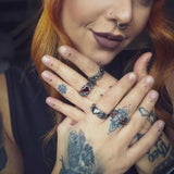 Vintage Heart Stainless Steel Ring