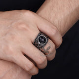 Vintage Hollow Design Stainless Steel Snake Ring