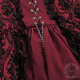 Vintage Jacquard Court Costume Gowns Dress