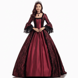 Vintage Jacquard Court Costume Gowns Dress | Gthic.com