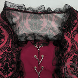 Vintage Jacquard Court Costume Gowns Dress