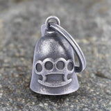 Vintage Knuckle Shape Guardian Bell Stainless Steel Keychain | Gthic.com