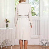 Vintage Lapel Belt Long Trench Coat | Gthic.com