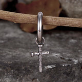 Vintage Nail Cross Stainless Steel Stud Earrings