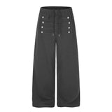 Vintage Napoleonic Button Hooded Jacket Pants Set