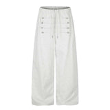 Vintage Napoleonic Button Hooded Jacket Pants Set