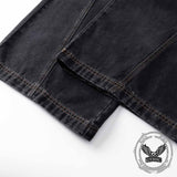 Patch Skull Print katoenen heren punkbroek