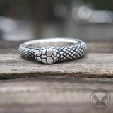 Vintage Ouroboros Sterling Silver Spinner Ring | Gthic.com