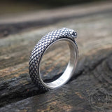 Vintage Ouroboros Sterling Silver Spinner Ring | Gthic.com