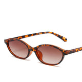 Vintage Oval Small Frame Sun Visor AC Sunglasses | Gthic.com