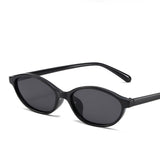 Vintage Oval Small Frame Sun Visor AC Sunglasses | Gthic.com