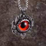 Vintage Pattern Devil Eye Stainless Steel Pendant