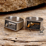 Vintage Pistol Gun Stainless Steel Ring | Gthic.com
