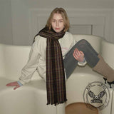 Vintage Plaid Warm Versatile Shawl Scarf | Gthic.com