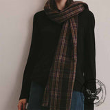 Vintage Plaid Warm Versatile Shawl Scarf | Gthic.com