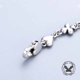 Vintage Playing Card Pattern Sterling Silver Necklace