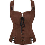 Vintage Renaissance Slim Lace-Up Vest Top | Gthic.com