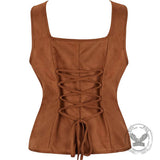 Vintage Renaissance Slim Lace-Up Vest Top | Gthic.com
