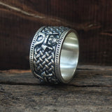 Vintage Samurai Warrior Sterling Silver Band Ring | Gthic.com