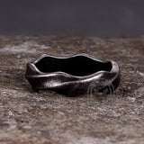 Vintage Simple Twist Pattern Stainless Steel Ring