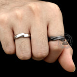 Vintage Simple Twist Pattern Stainless Steel Ring