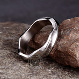 Vintage Simple Twist Pattern Stainless Steel Ring