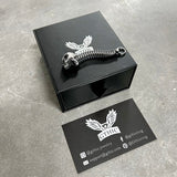 Vintage Vertebrae Skeleton Stainless Steel Bottle Opener Pendant