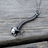 Vintage Skeleton Stainless Steel Pendant | Gthic.com