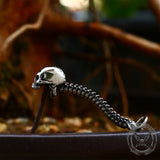 Vintage Skeleton Stainless Steel Pendant | Gthic.com