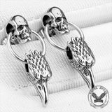 Vintage Skull Eagle-Beak Stainless Steel Stud Earrings