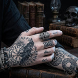 Vintage Skull Filigree Stainless Steel Gothic Ring | Gthic.com