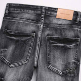 Vintage Slim Fit Flare Cotton Cargo Denim Jeans