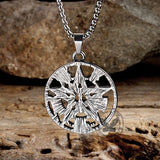 Vintage Solomon Pentagram Stainless Steel Pendant