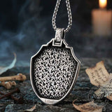 Vintage Spartan Warrior Shield Stainless Steel Pendant