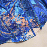 Vintage Square Neck Waist-Baring Spliced Slim Top | Gthic.com