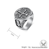 Vintage St. Benedict Exorcism Stainless Steel Ring