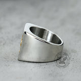 Vintage St. George Dragon Knight Slayer Stainless Steel Ring