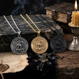 Vintage St. Michael Archangel Stainless Steel Sacred Pendant | Gthic.com