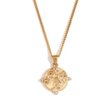 Vintage Tarot Card Stainless Steel Necklace