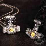 Vintage Thor's Hammer Sterling Silver Viking Pendant 01 | Gthic.com
