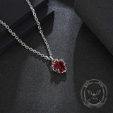 Vintage Thorn Rose Gemstone Stainless Steel Pendant | Gthic.com