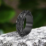 Vintage Thorn Vine Stainless Steel Spinner Ring