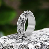 Vintage Thorn Vine Stainless Steel Spinner Ring | Gthic.com