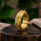 Vintage Thorn Vine Stainless Steel Spinner Ring